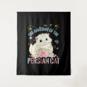 Die Anatomie der persischen Katze Wandteppich (Vorderseite)