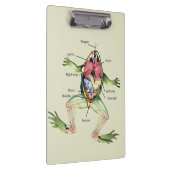 Die Anatomie des Frosches Personalisiert Klemmbrett (Rechts)