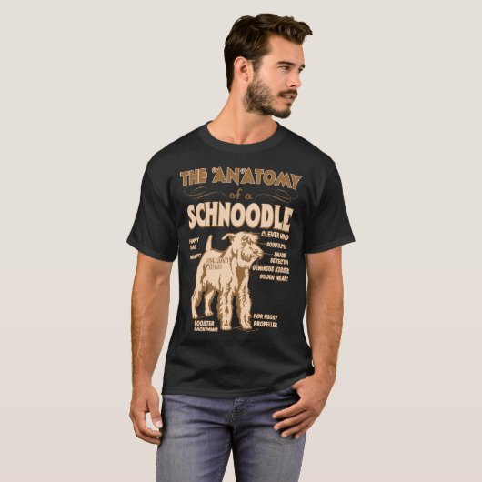 Die Anatomie des Schnoodle T-Shirt (Vorne ganz)