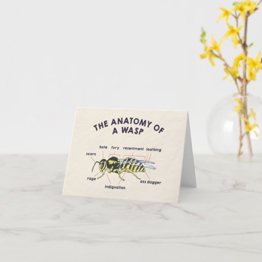 Die Anatomie eines Abfalls Karte (Gelbe Blume)