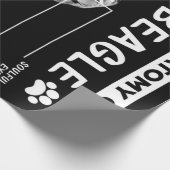 Die Anatomie eines Beagle-Hundes Geschenkpapier (Ecke)