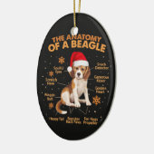 Die Anatomie eines Beagle-Kreislaufes - Keramik Ornament (Links)