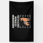 Die Anatomie eines deutschen Hirten Banner (Vertikal)