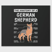 Die Anatomie eines deutschen Hirten Geschenkpapier (Flach)
