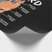 Die Anatomie eines deutschen Hirten Geschenkpapier (Ecke)