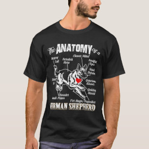 Die Anatomie eines deutschen Hirten T-Shirt
