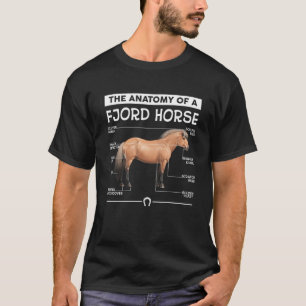 Die Anatomie eines Fjordpferdes T-Shirt