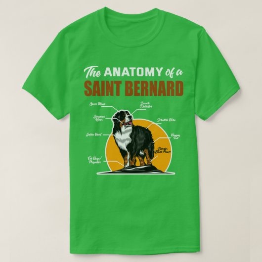 Die Anatomie eines Heiligen Bernard T-Shirt (Design vorne)