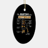 Die Anatomie eines Rottweilers | Cooler Hund Lover Keramik Ornament (Rechts)