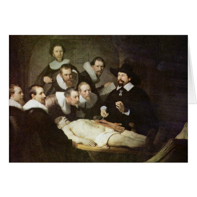 Die Anatomie-Lektion von Dr. Nicolaes Tulp. (Vorderseite (Horizontal))