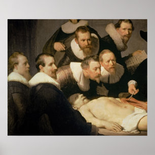 Die Anatomie Lektion von Dr. Nicolaes Tulp, 1632 Poster