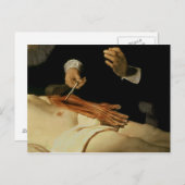 Die Anatomie Lektion von Dr. Nicolaes Tulp, 1632 Postkarte (Vorne/Hinten)