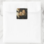 Die Anatomie Lektion von Dr. Nicolaes Tulp, 1632 Quadratischer Aufkleber (Tasche)