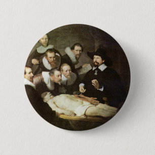 Die Anatomie-Lektion von Dr. Nicolaes Tulp. Button