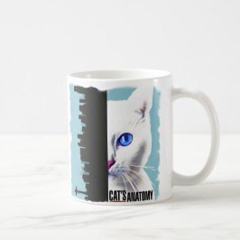 Die Anatomie-Tassen der Katze Kaffeetasse