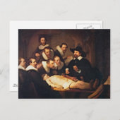 Die Anatomie-Vorlesung von Rembrandt Postkarte (Vorne/Hinten)