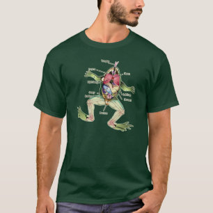 Die anatomische Grafik des Frosches T-Shirt
