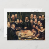 Die anatomische Lektion von Doktor Willem van der Postkarte (Vorne/Hinten)