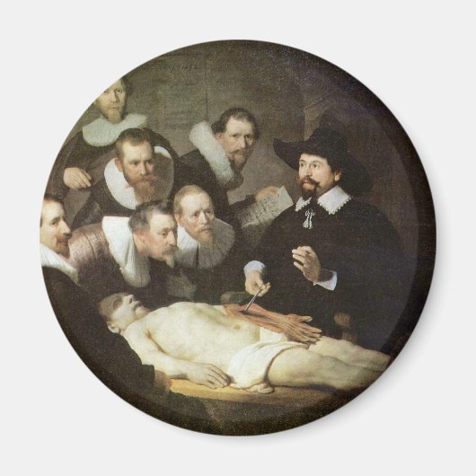 Die anatomische Lektion von Dr. Nicolaes Tulp. Magnet (Vorne)