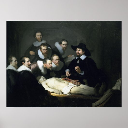 Die anatomische Lektion von Dr. Nicolaes Tulp Poster (Vorne)