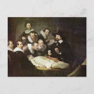 Die anatomische Lektion von Dr. Nicolaes Tulp. Postkarte