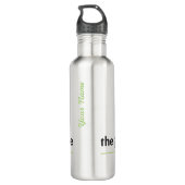 Die Anbaugebiet Montessori Wasser-Flasche Edelstahlflasche (Rückseite)