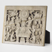 Die Anbetung der buddhistischen Symbole, Amaravati Fotoplatte (Seite)