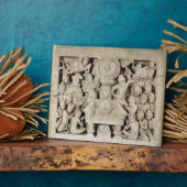 Die Anbetung der buddhistischen Symbole, Amaravati Fotoplatte (Seite)