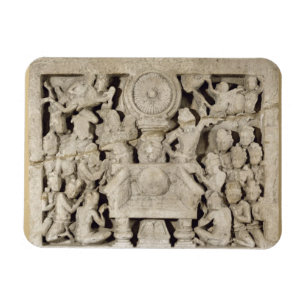 Die Anbetung der buddhistischen Symbole, Amaravati Magnet