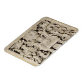 Die Anbetung der buddhistischen Symbole, Amaravati Magnet (Linke Seite)