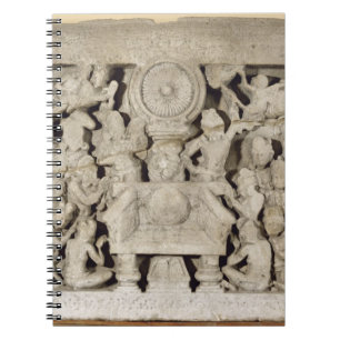 Die Anbetung der buddhistischen Symbole, Amaravati Notizblock