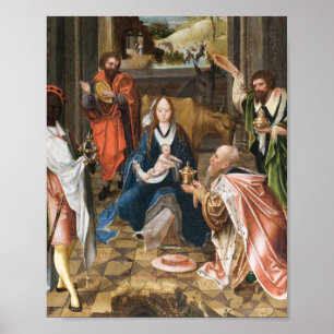 Die Anbetung der Magier- Jesus Feiertag Poster