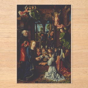 Die Anbetung des Christuskindes Acryleinladungen