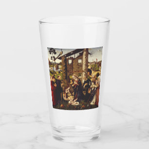 Die Anbetung von Biagio d'Antonio Mittelalterliche Glas