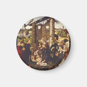Die Anbetung von Biagio d'Antonio Mittelalterliche Magnet