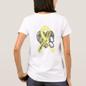 Die andere Hälfte meines Herzens wird entfaltet T-Shirt (Rückseite)