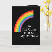 Die andere Hälfte meines Regenbogens Karte (Gelbe Blume)