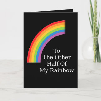 Die andere Hälfte meines Regenbogens Karte