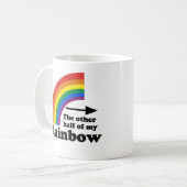Die andere Hälfte meines Regenbogens (Links Seite) Kaffeetasse (Vorderseite Links)