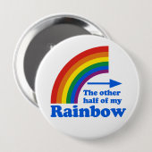 Die ANDERE HÄLFTE MEINES REGENBOGENS (verlassen) Button (Vorne & Hinten)