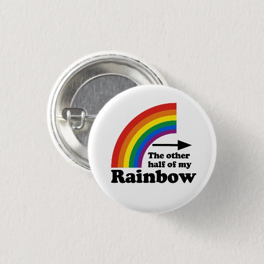 Die andere Hälfte meines Regenbogens (Verlassen) Button (Vorne & Hinten)