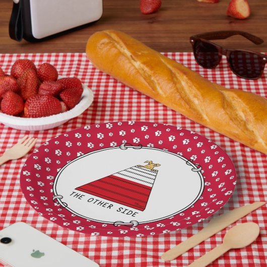 Die andere Seite - Agility lustig erschreckt Nerve Pappteller (Picknick)