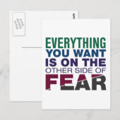 Die andere Seite der Angst Postkarte (Vorne/Hinten)