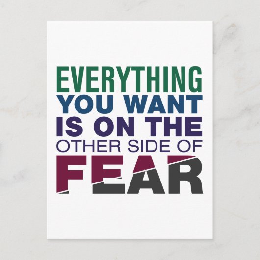 Die andere Seite der Angst Postkarte (Vorderseite)