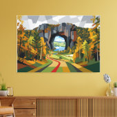 Die andere Seite Leinwanddruck (Insitu (Wohnzimmer))