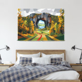Die andere Seite Leinwanddruck (Insitu (Schlafzimmer))