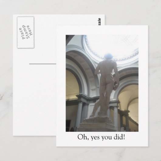 Die andere Seite von David Postkarte (Vorne/Hinten)