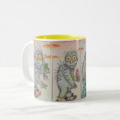 Die andere Theorie der Evolution Zweifarbige Tasse (Vorderseite Links)