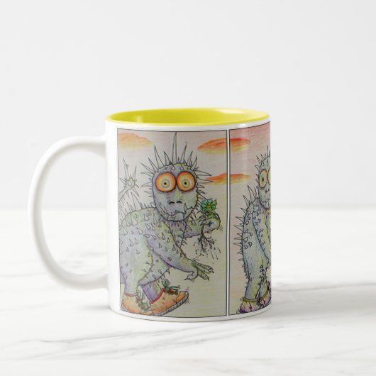Die andere Theorie der Evolution Zweifarbige Tasse (Links)