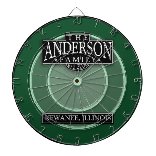 Die Anderson-Familien-Dartscheibe Dartscheibe (vorne)